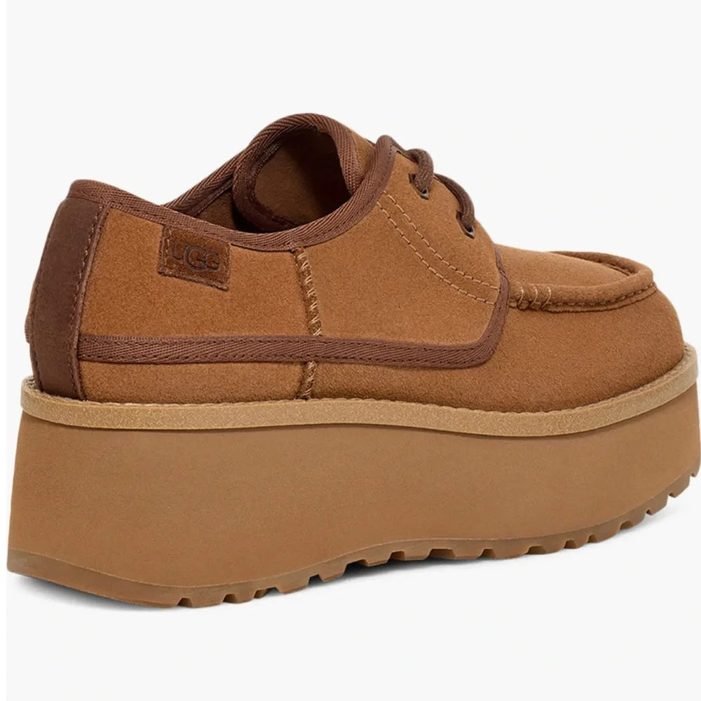 UGG Brown Platform Shoes Cityfunc Water Resistant Platform Derby Che Size 11